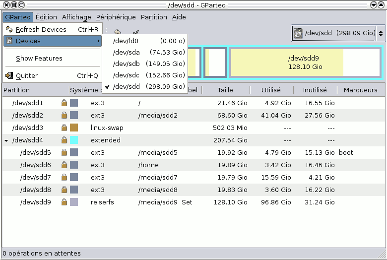 vue des disques