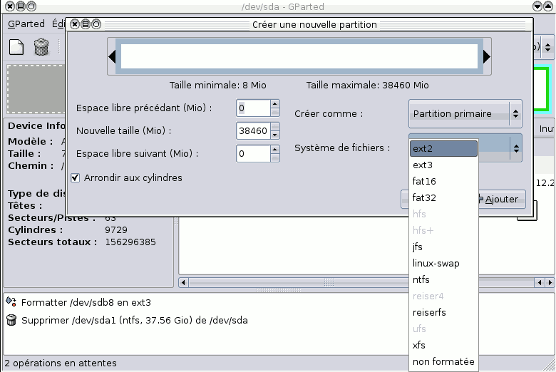 systèmes de fichiers